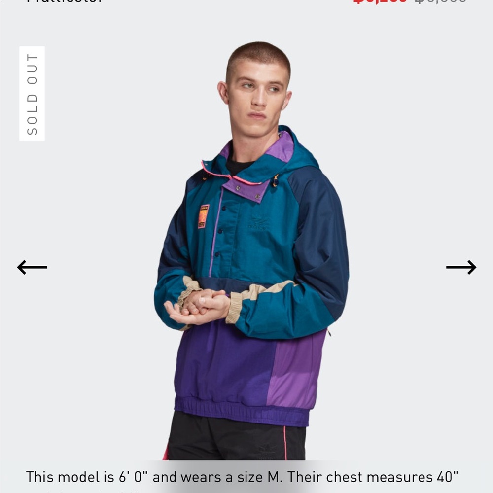 Adidas Hooded Jacket multicolor